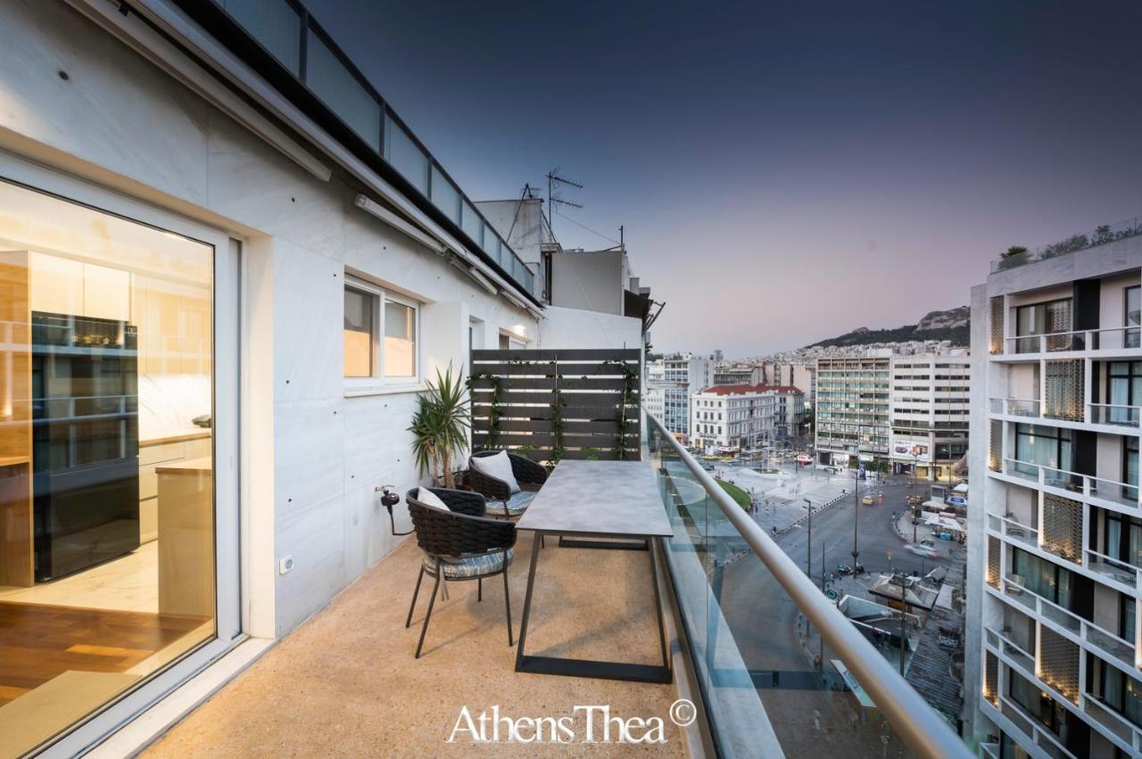 Athensthea Beta Luxury Penthouse Apt In Omonia Exteriör bild